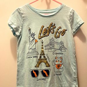 Carter’s Girls T Shirt Let’s Go